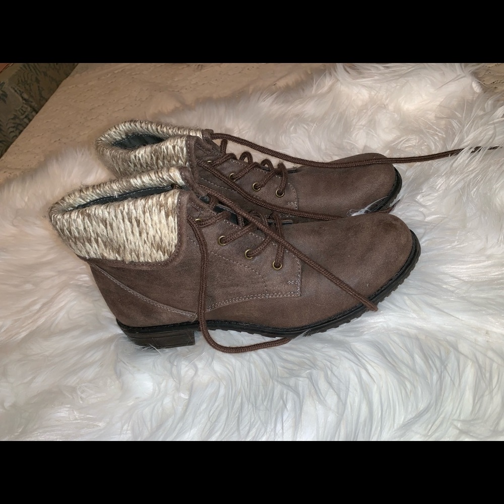 brown ankle boots